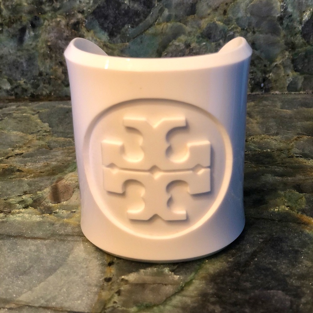 Tori Burch White Lucite Arm Cuff
